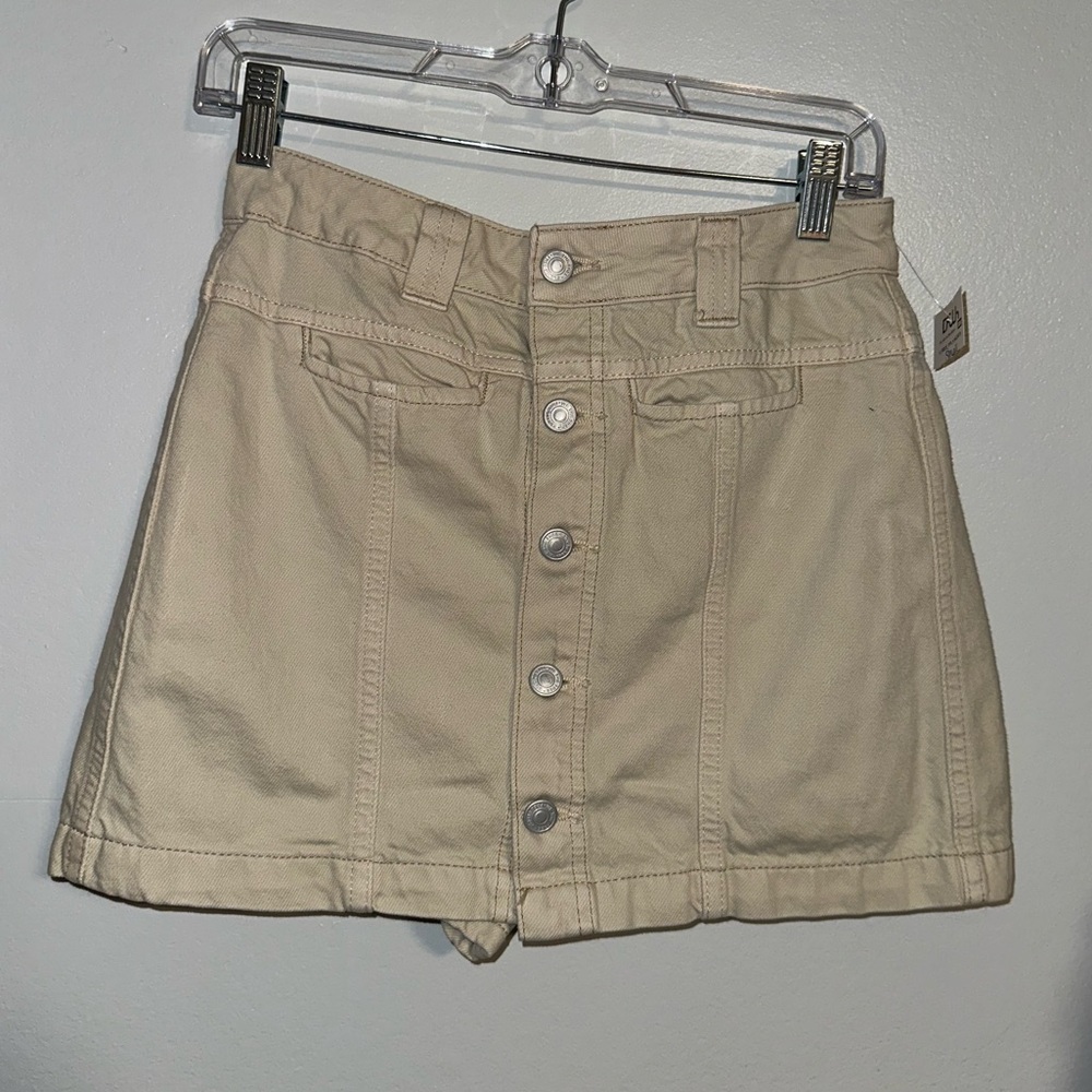 We The Free Midnight Sun Mid Rise Skort Beige Size 27 NWT - Picture 6 of 8